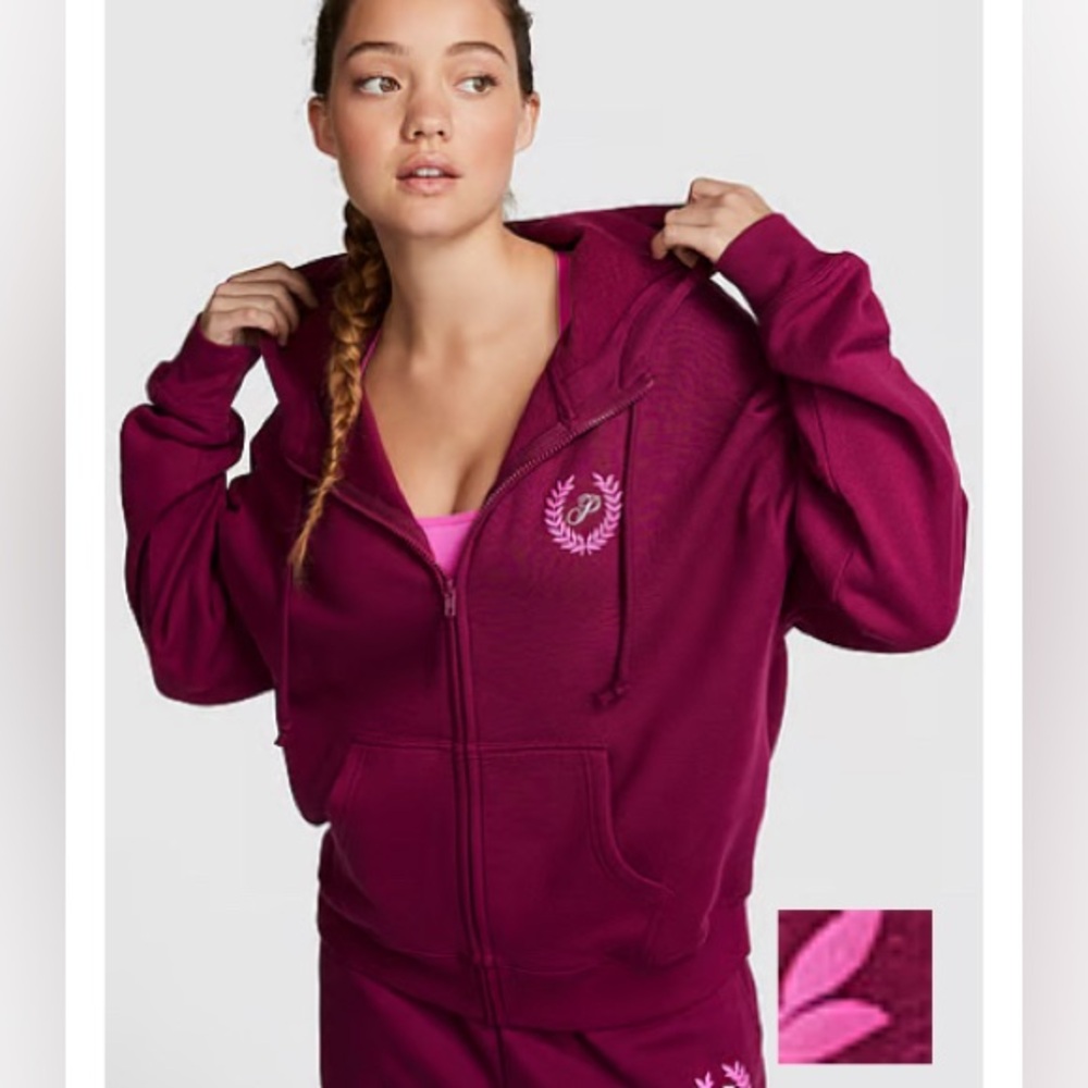 Pink Everyday Fleece Full Zip Hoodie